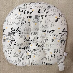 Boppy black and white love Pillow